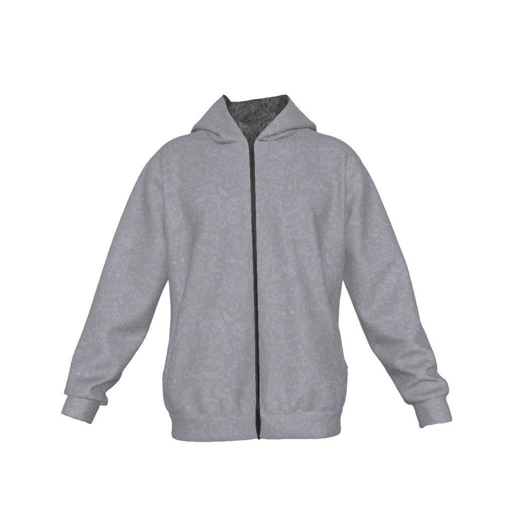 Ghost (Grey) Pattern Hoodie