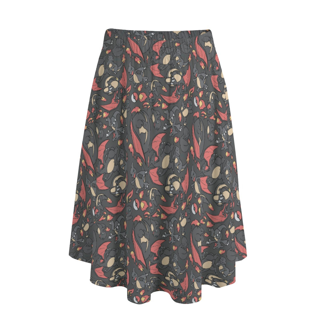 Charmander, Charmeleon and Charizard Skirt