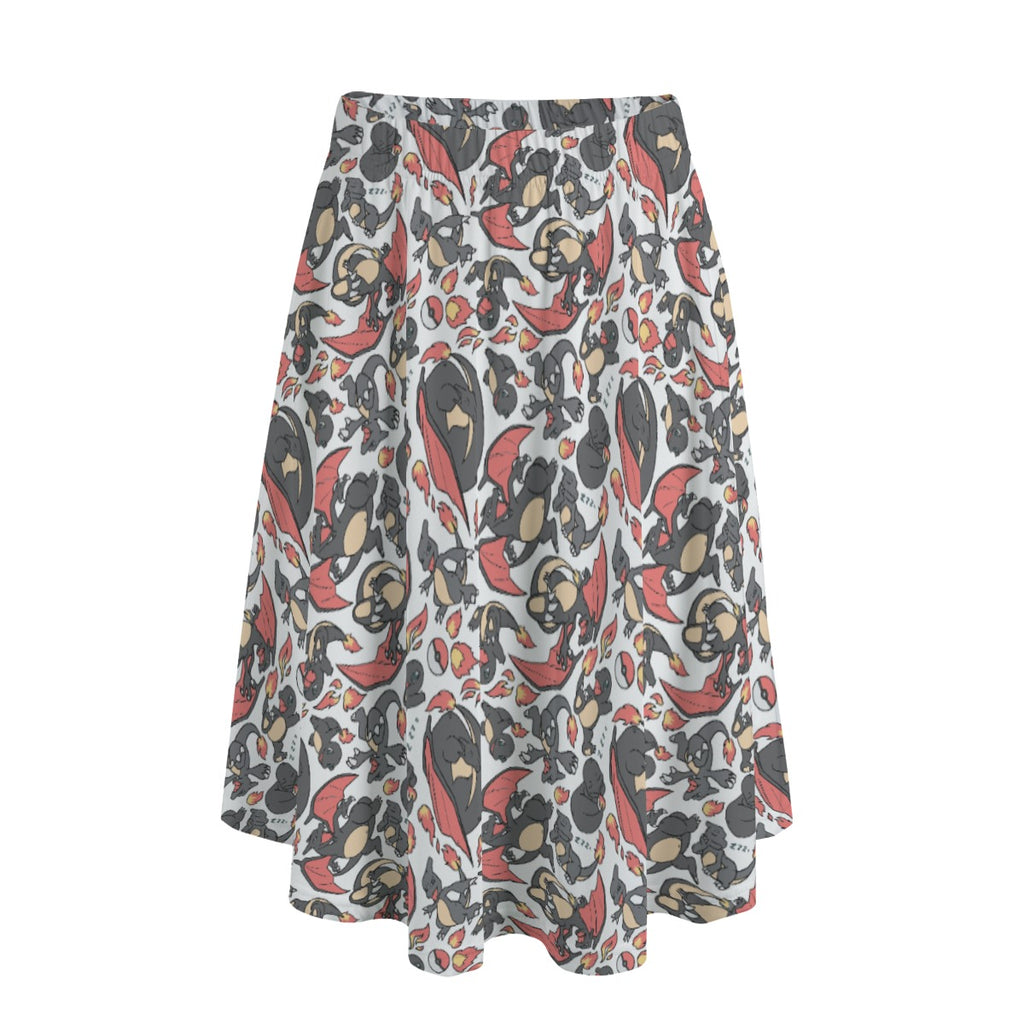 Charmander, Charmeleon and Charizard Skirt
