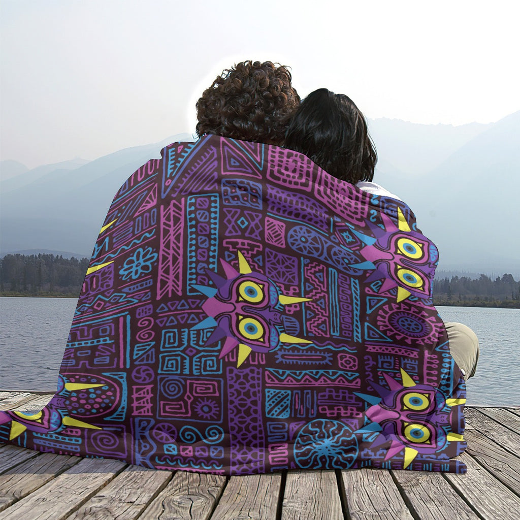 Zelda Majora's Mask (Purple) Blanket