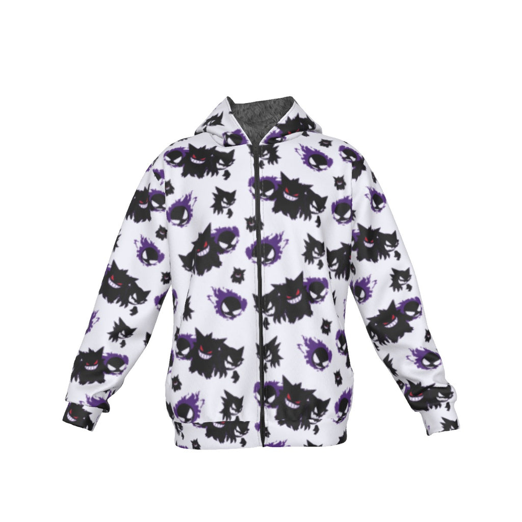 Gengar (White) Pattern Hoodie