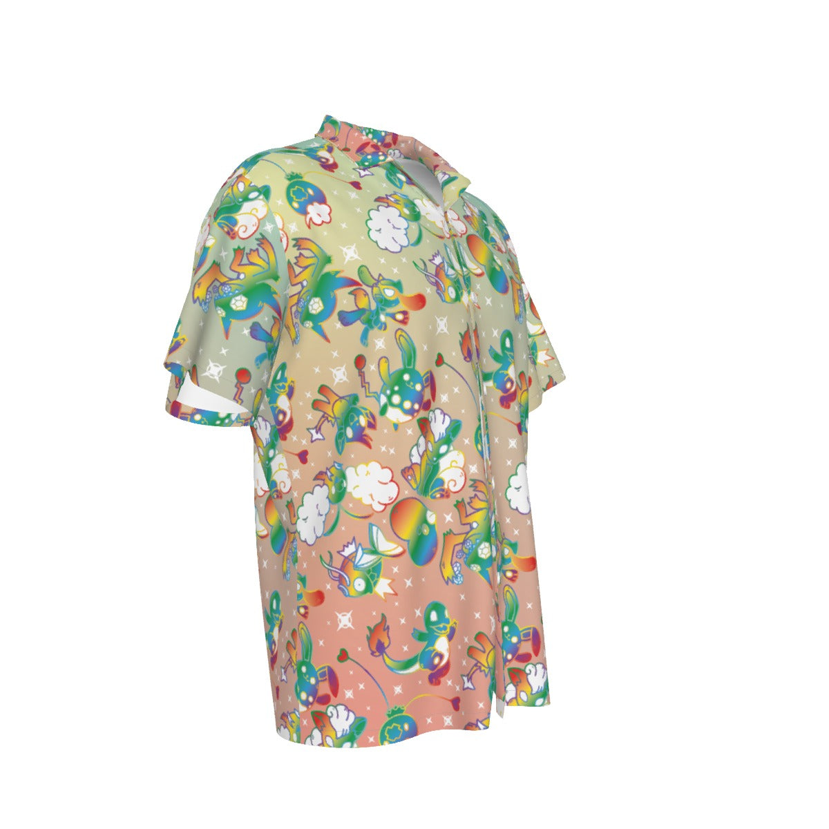 Rainbow Character Hawaiian Shirt