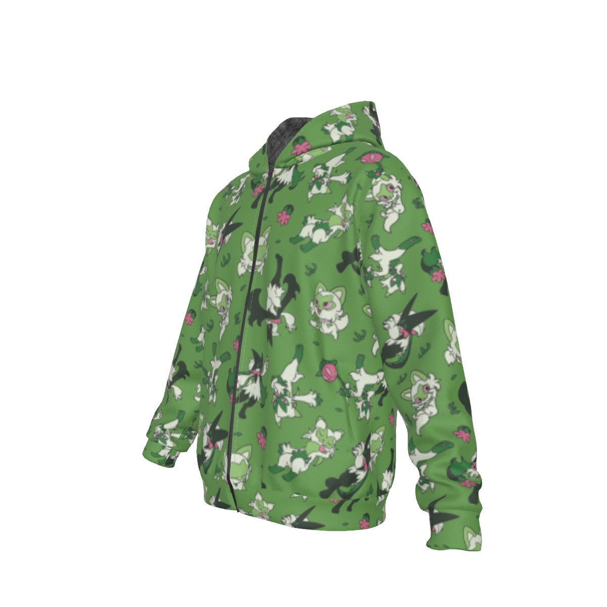 Sprigatito Pattern Hoodie