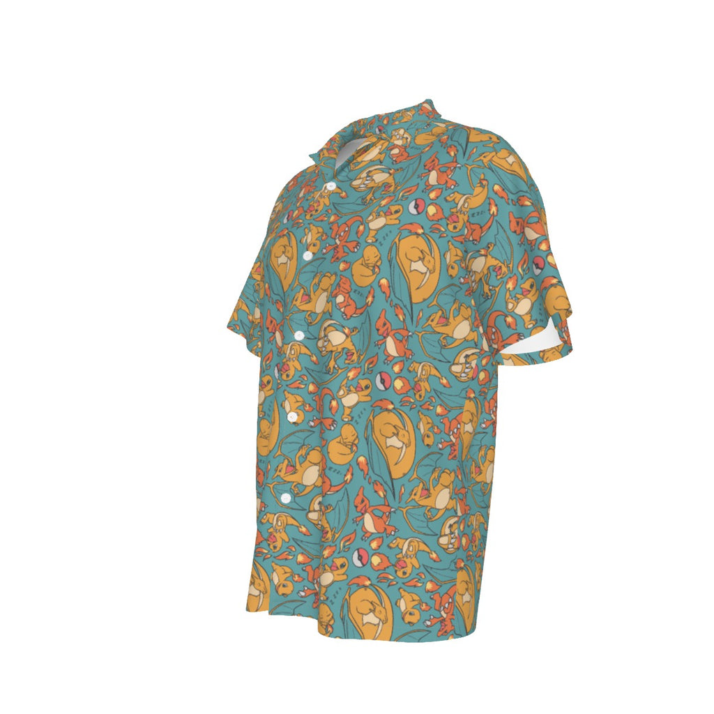 Charizard (Green) Hawaiian Shirt