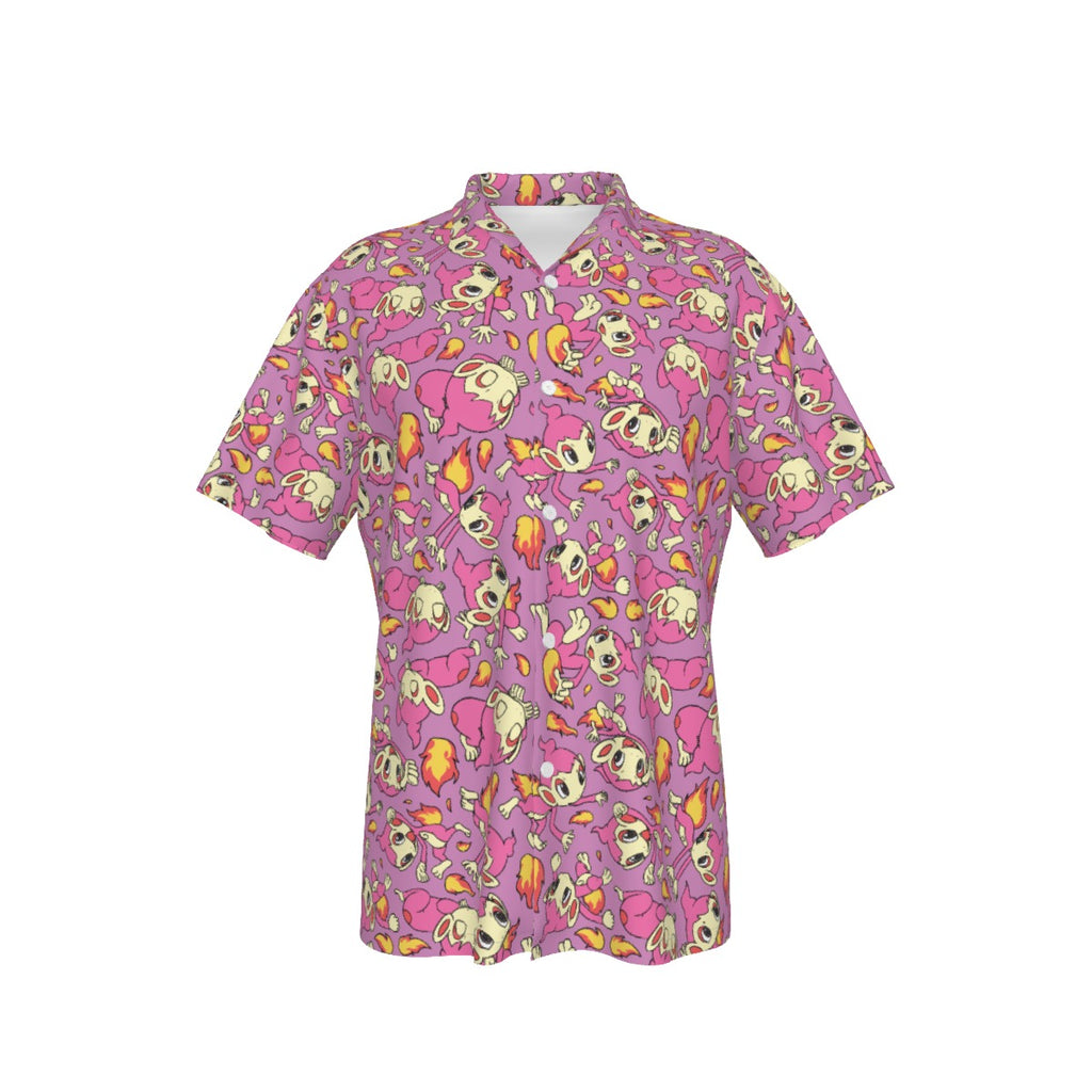 Chimchar (Pink) Hawaiian Shirt