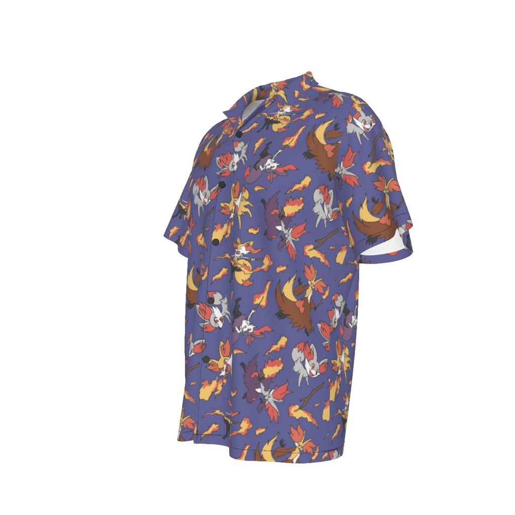 Fennekin Hawaiian Shirt