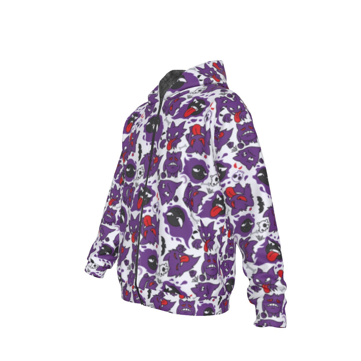 Gengar (White) Pattern Hoodie