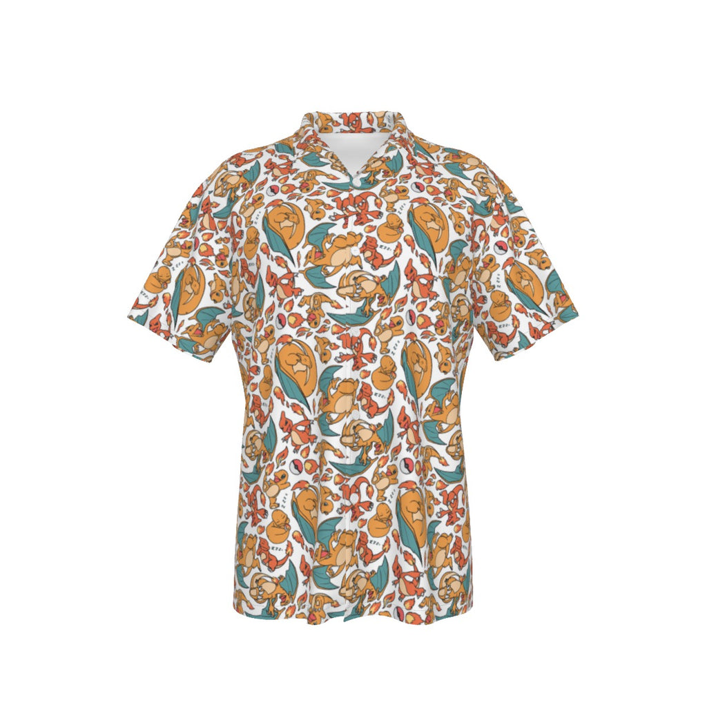Charizard (White) Hawaiian Shirt