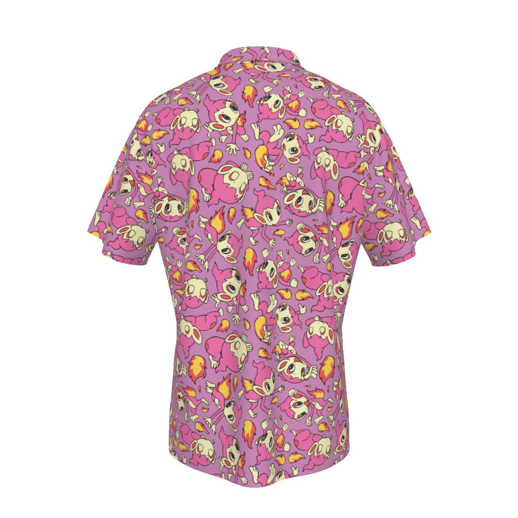 Chimchar (Pink) Hawaiian Shirt