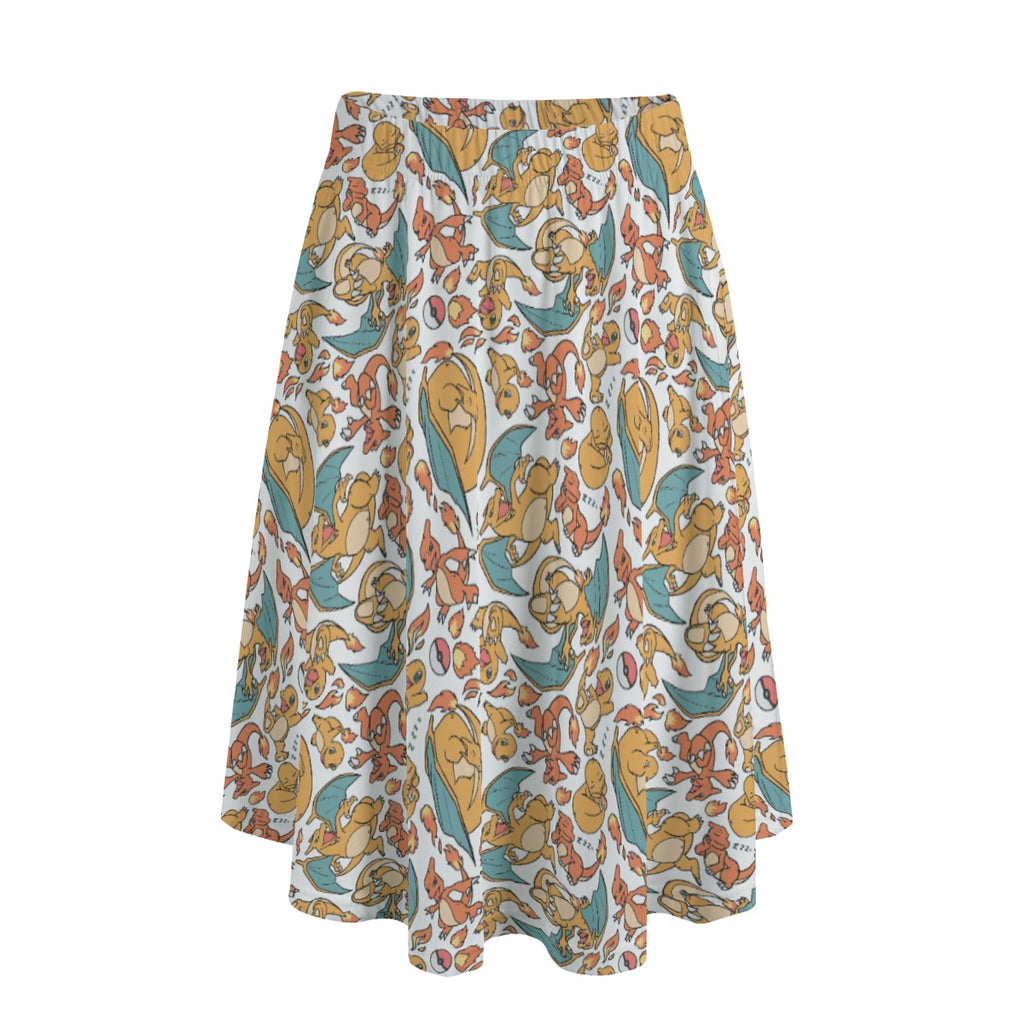 Charmander, Charmeleon and Charizard Skirt