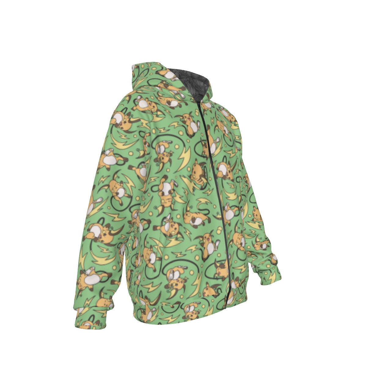 Raichu (Green) Pattern Hoodie