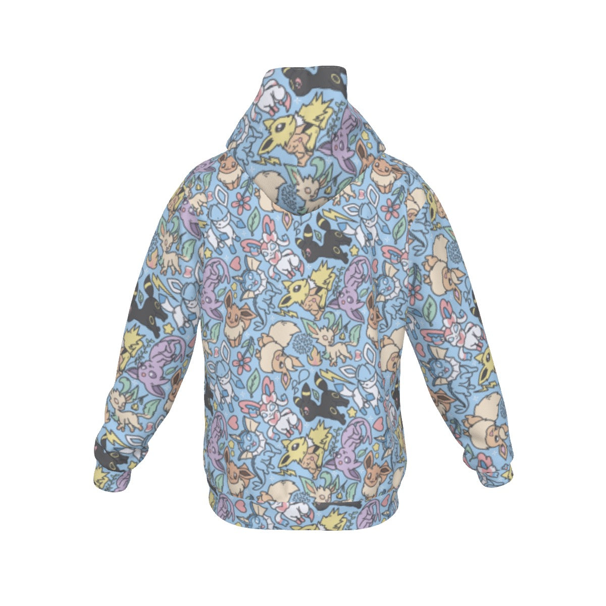 Eeveelutions (Blue) Pattern Hoodie