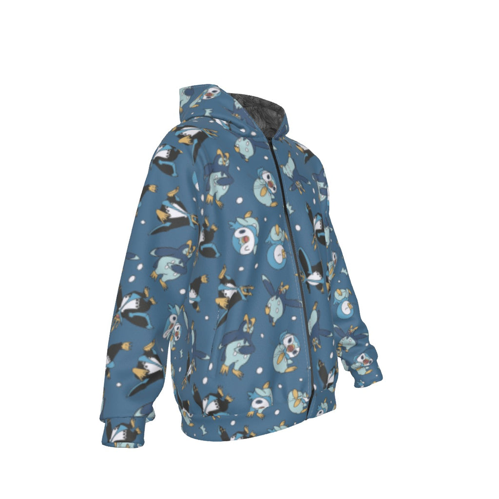 Piplup Pattern Hoodie