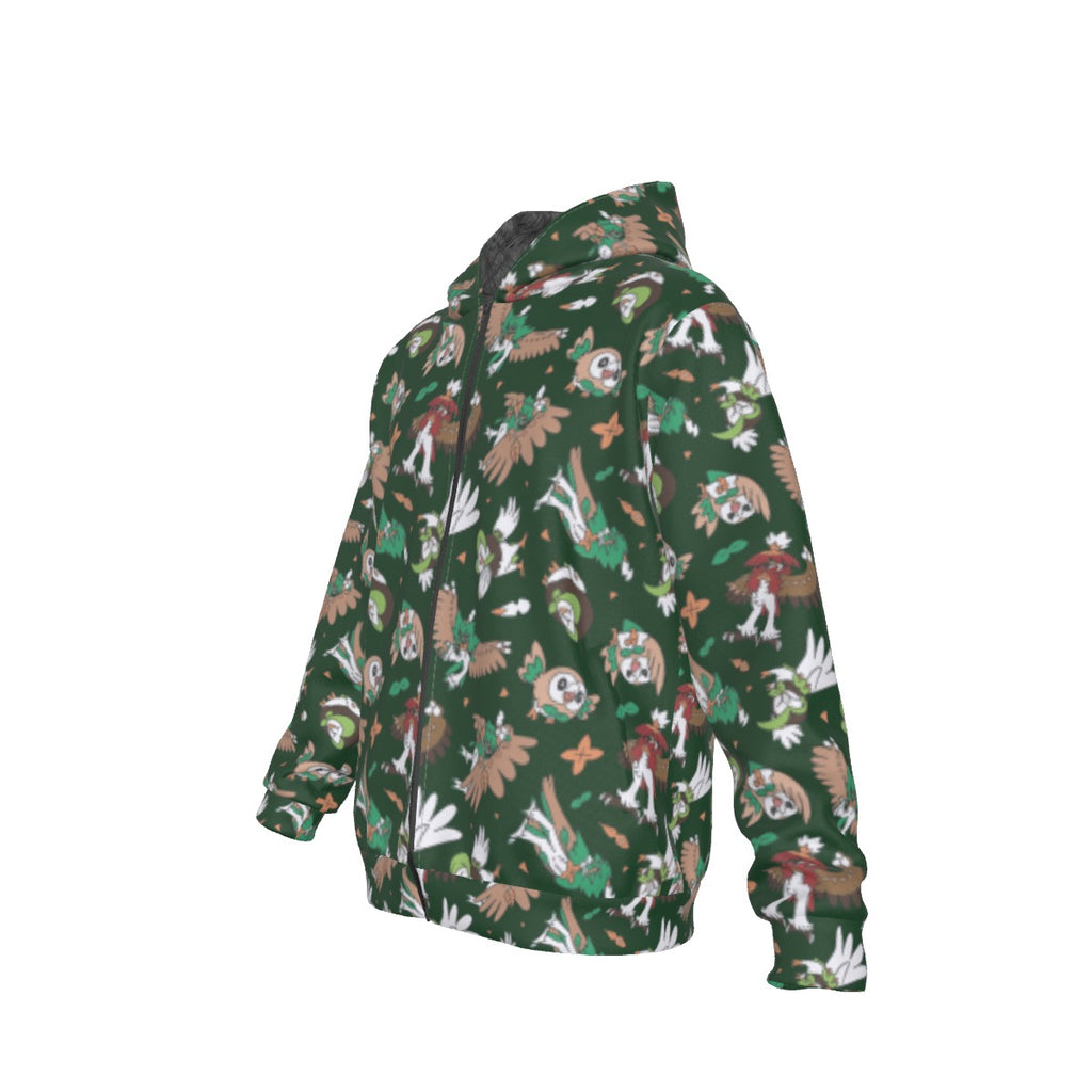 Rowlet Pattern Hoodie