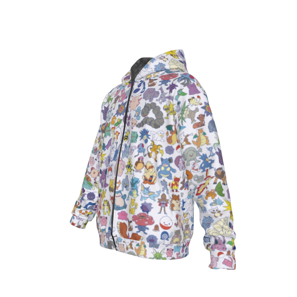 151 Ditto (White) Pattern Hoodie