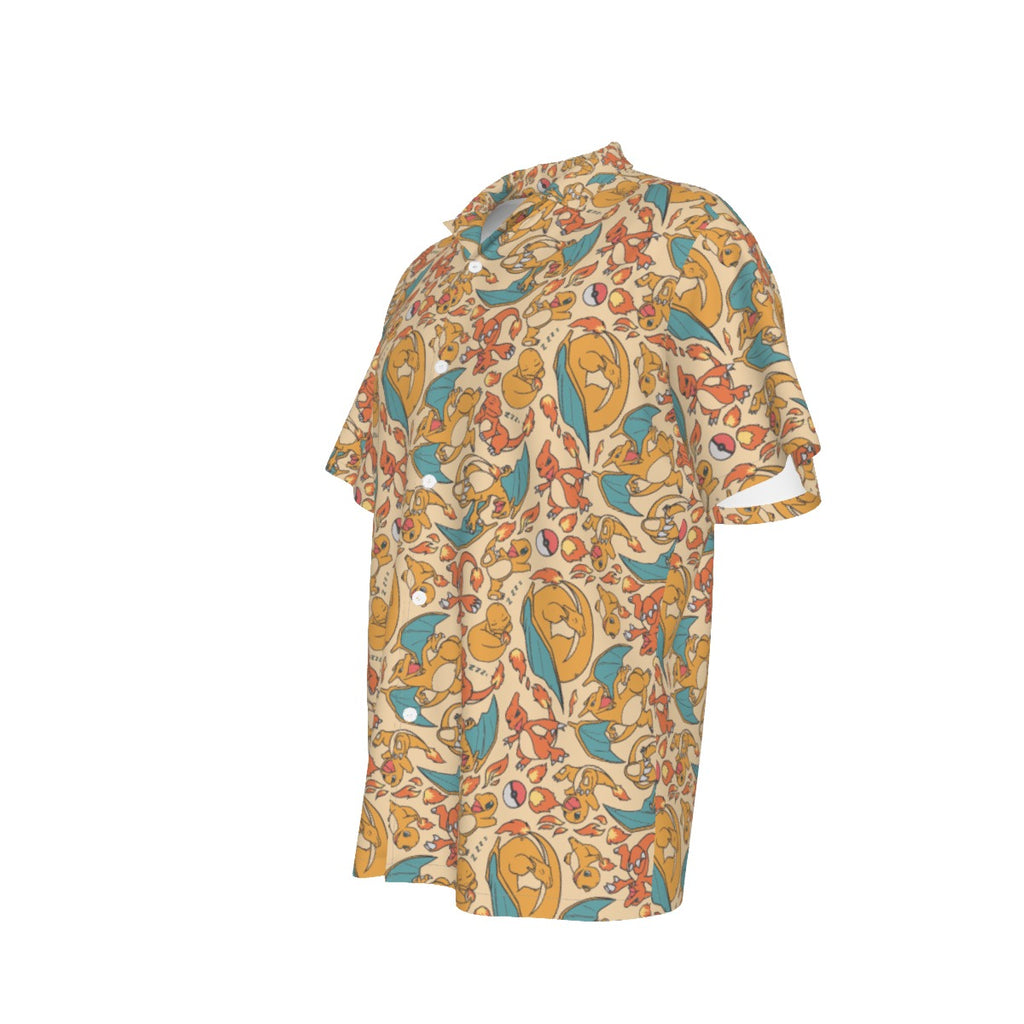Charizard (Cream) Hawaiian Shirt