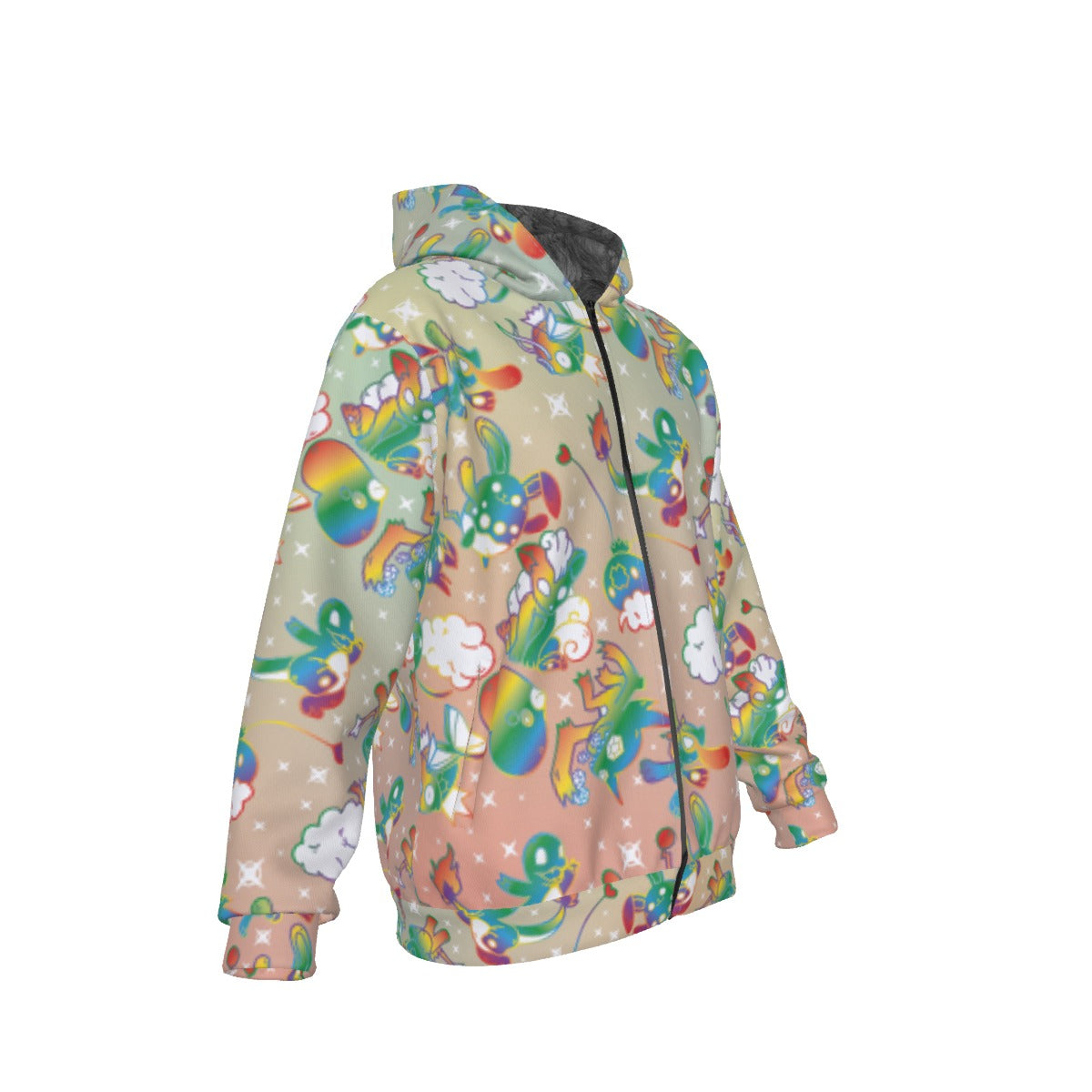 Character Pattern Hoodie