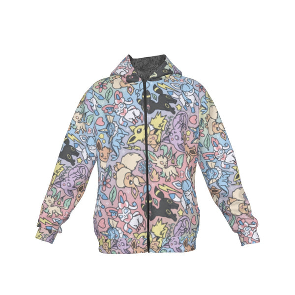 Eeveelutions (Rainbow) Pattern Hoodie