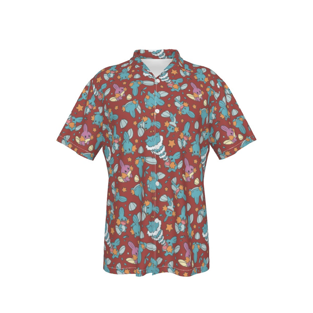 Mudkip (Red) Hawaiian Shirt