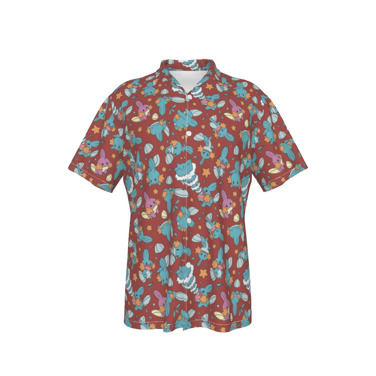 Mudkip (Red) Hawaiian Shirt