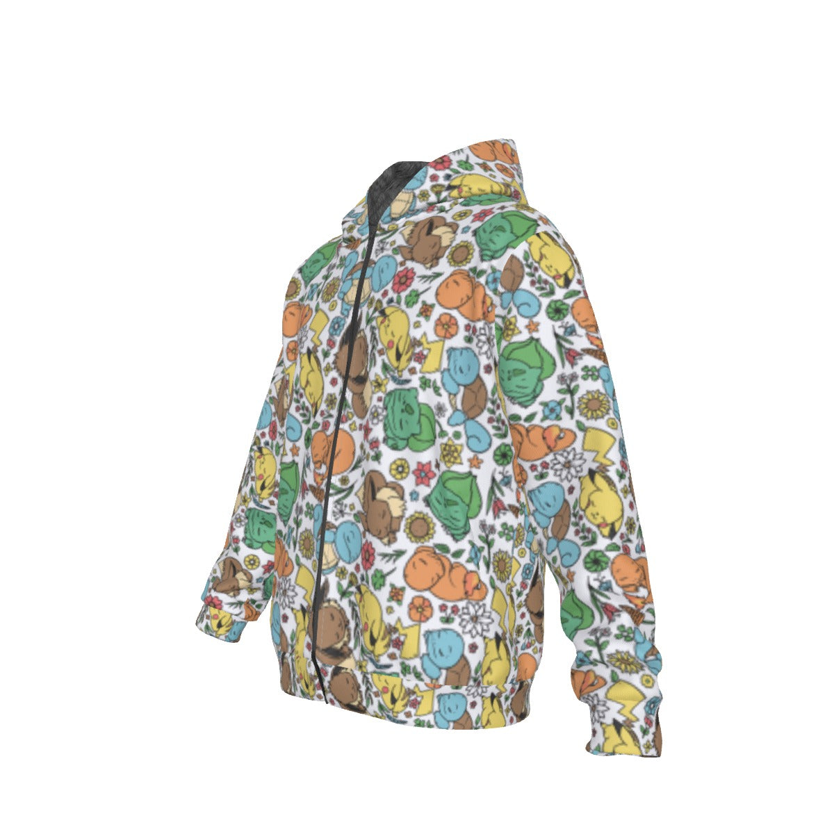 Sleeping Starter (White) Pattern Hoodie