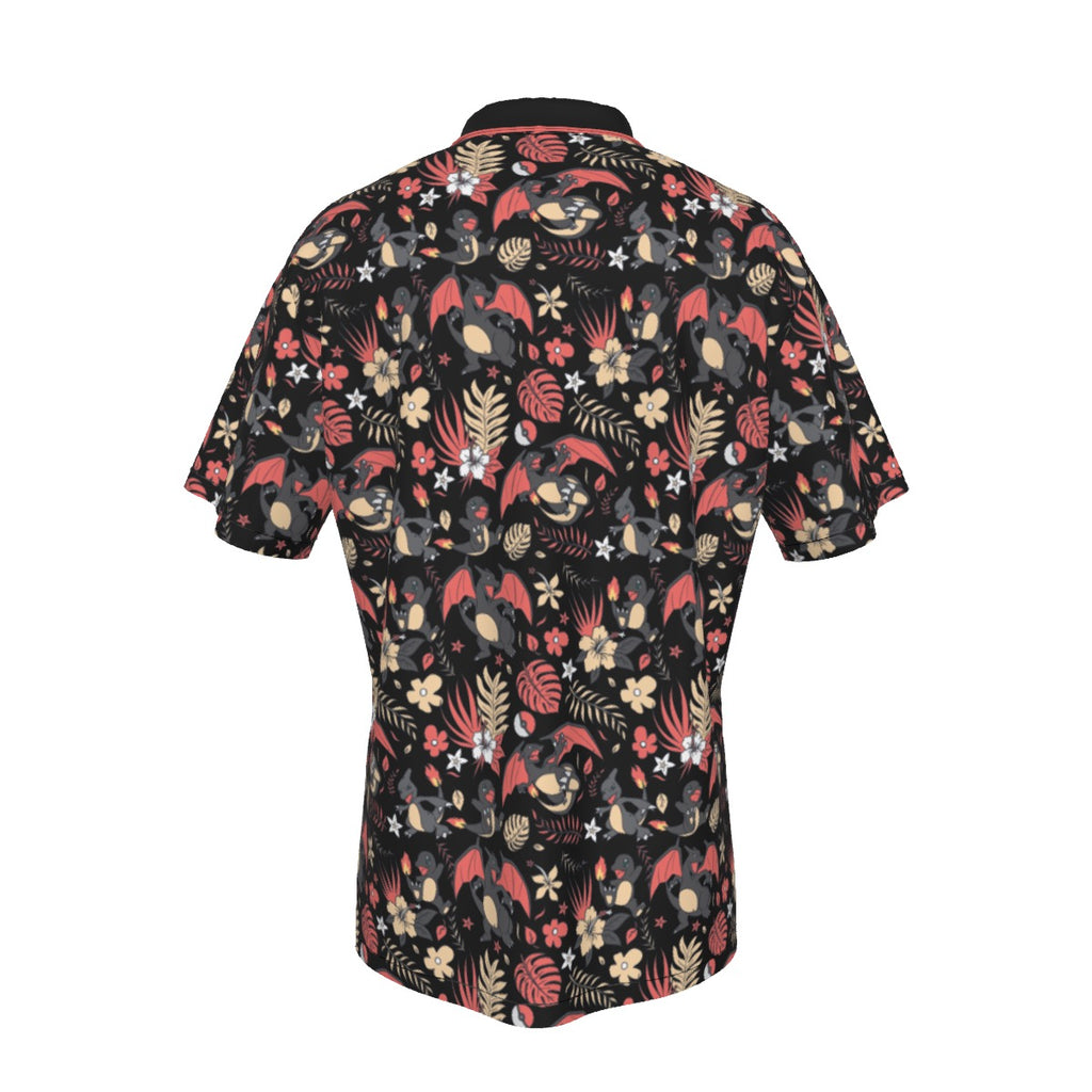 Charizard (Black) Hawaiian Shirt