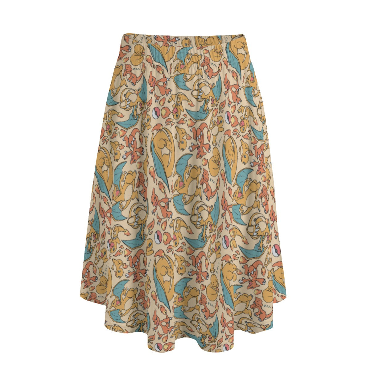 Charmander, Charmeleon and Charizard Skirt