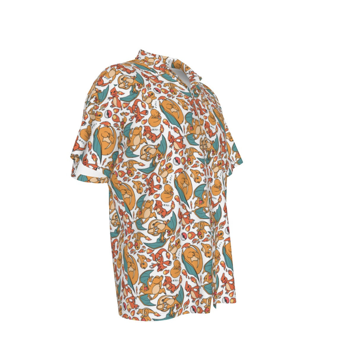 Charizard (White) Hawaiian Shirt