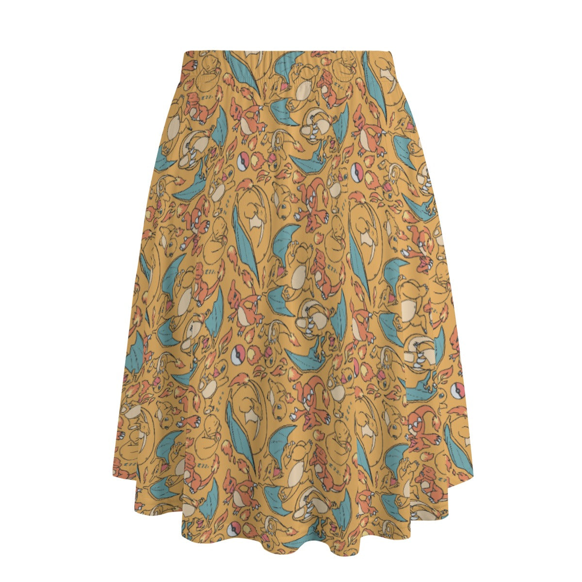 Charmander, Charmeleon and Charizard Skirt