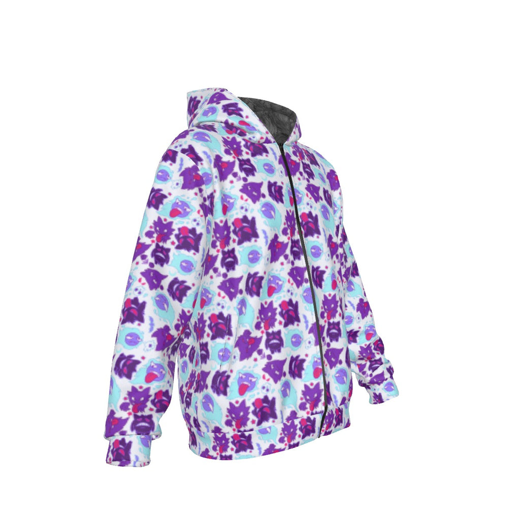 Gengar (White) Pattern Hoodie