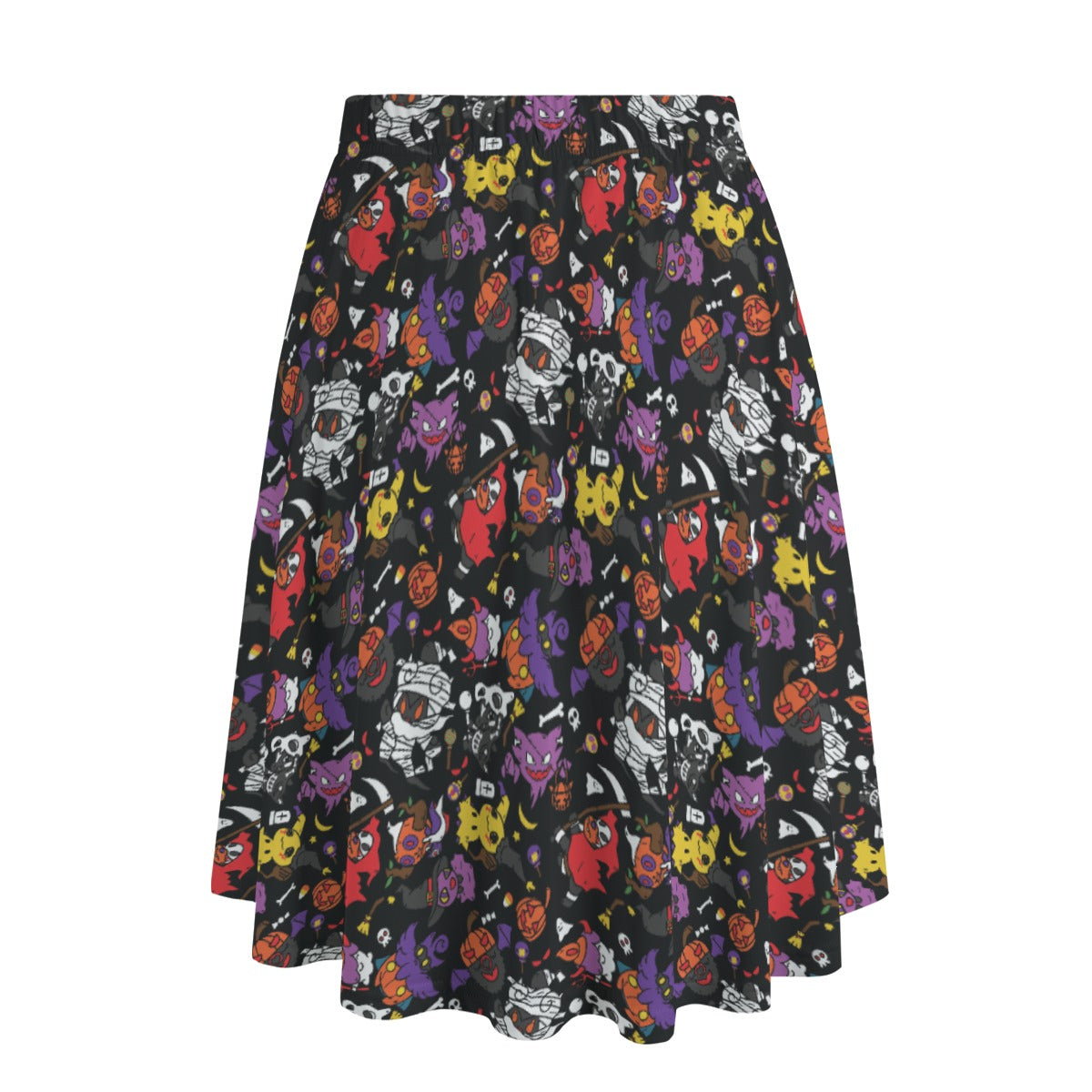 Pikachu, Gengar and Halloween Skirt