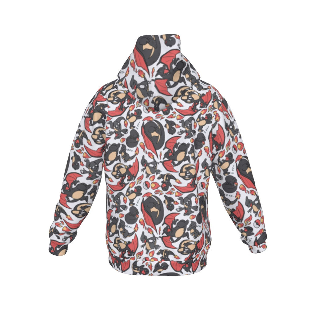 Charizard (White) Pattern Hoodie