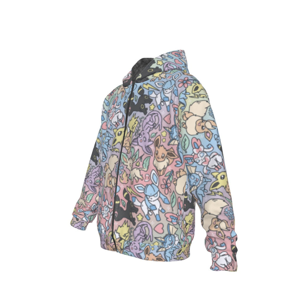 Eeveelutions (Rainbow) Pattern Hoodie