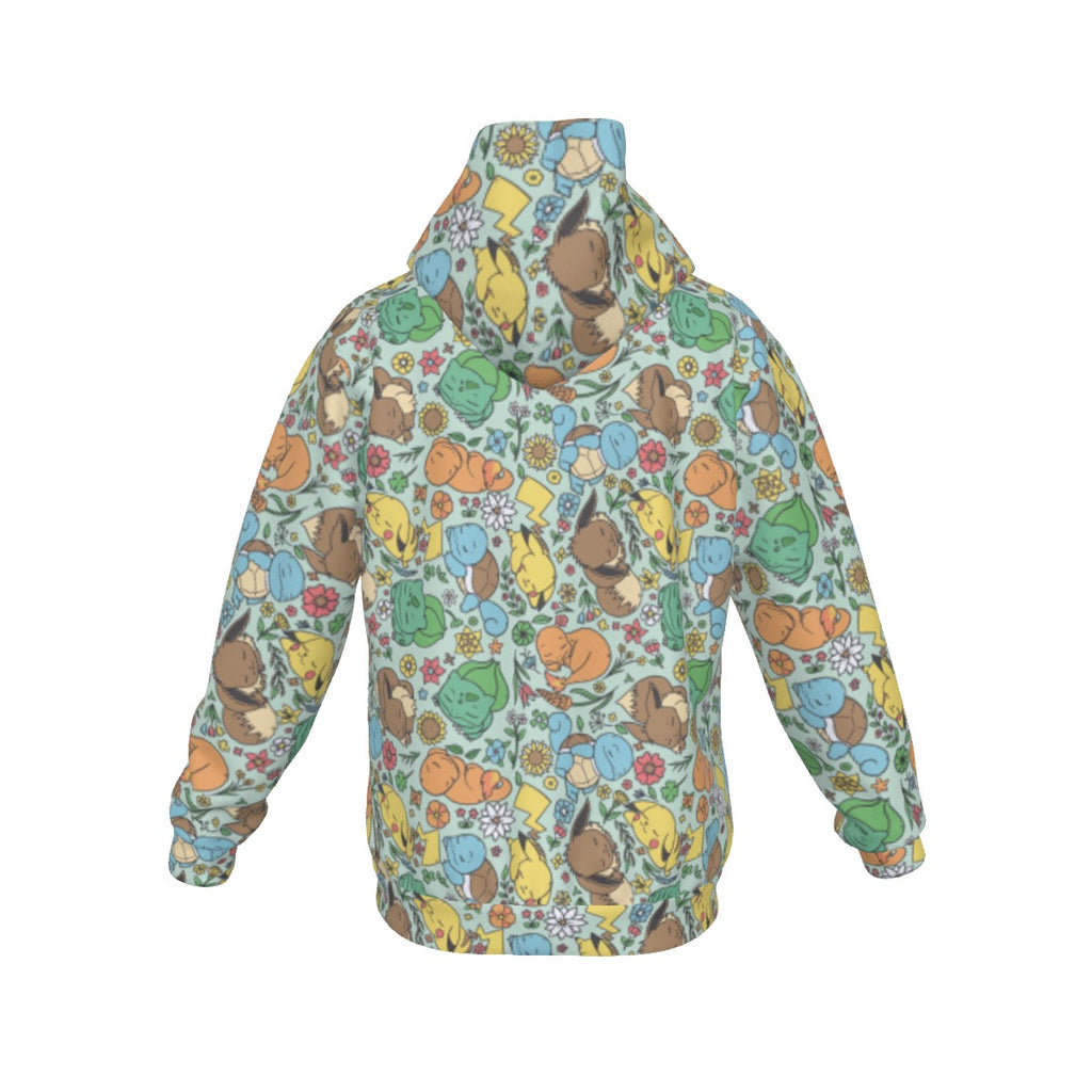 Sleeping Starter (Green) Pattern Hoodie