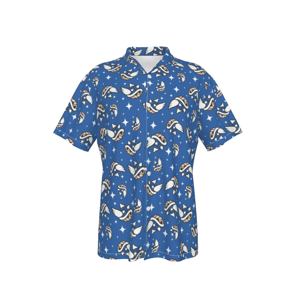 Mario Shells (Blue) Hawaiian Shirt