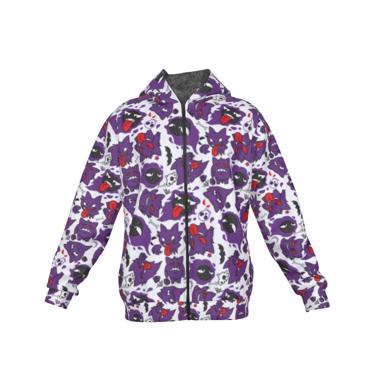 Gengar (White) Pattern Hoodie