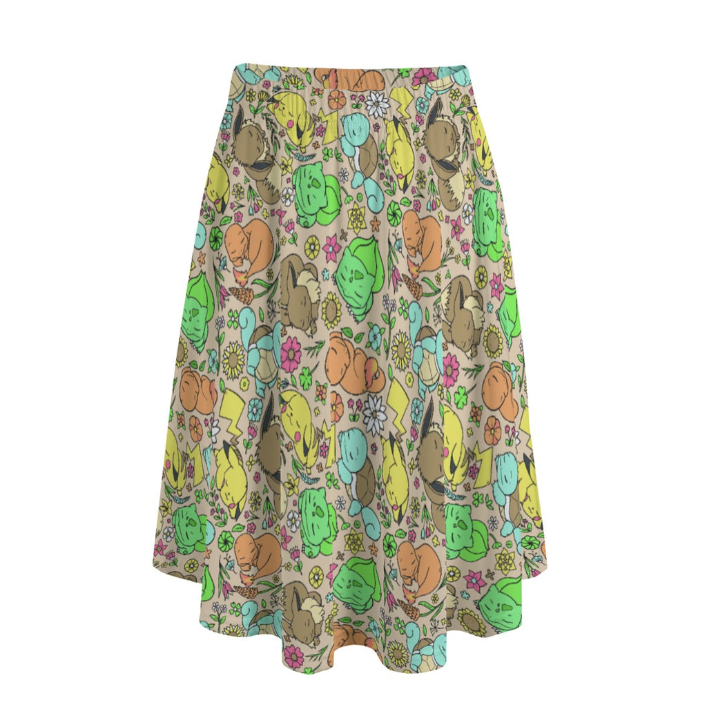 Sleeping Starters Brown Skirt