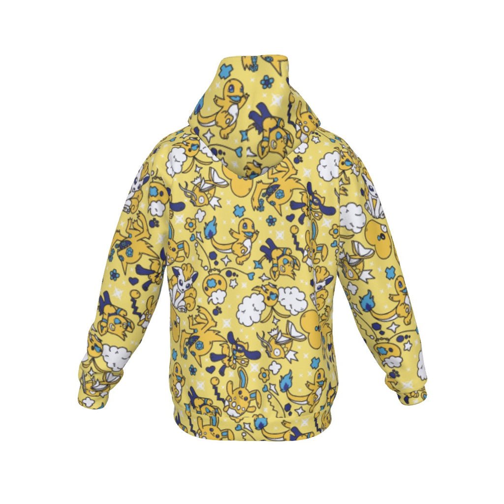 Character Shiny Pattern Hoodie