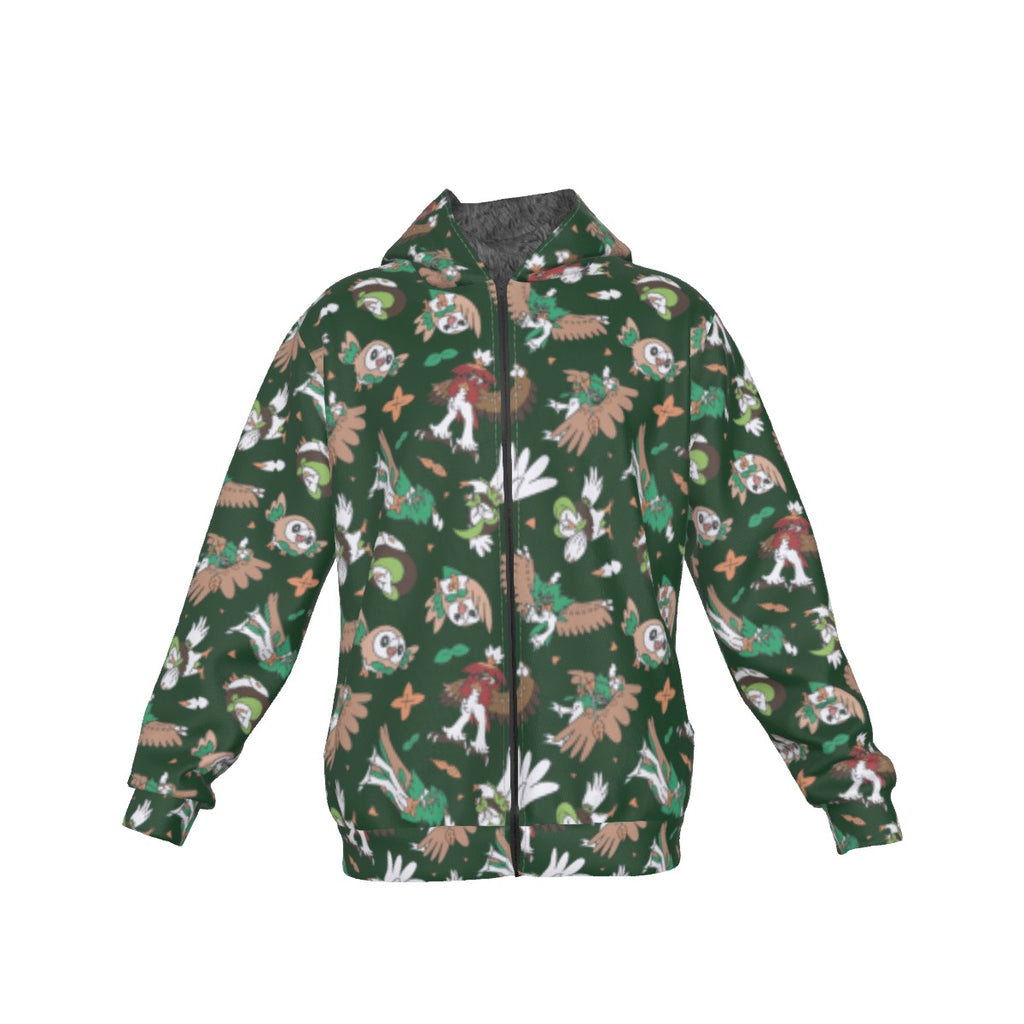 Rowlet Pattern Hoodie