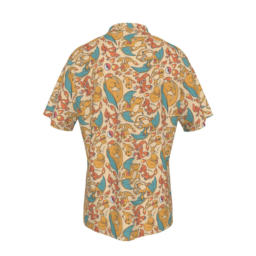 Charizard (Cream) Hawaiian Shirt