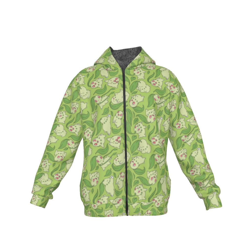 Chikorita Pattern Hoodie