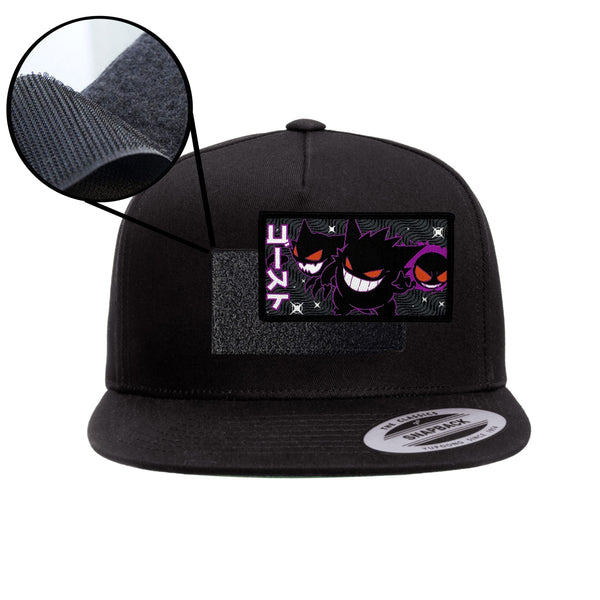 Gengar Evolution Black Snap-Back Hat Velcro