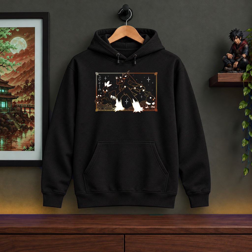 Torchic Evolution Black Hoodie