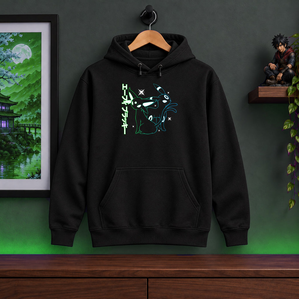Espeon & Umbreon Black Hoodie