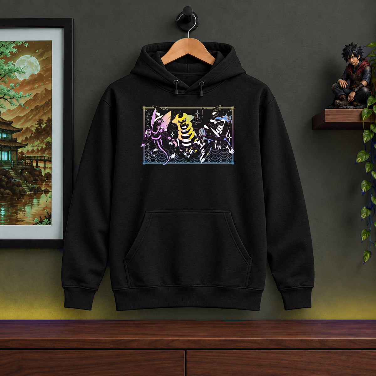 Giratina Dialga Palkia Black Hoodie