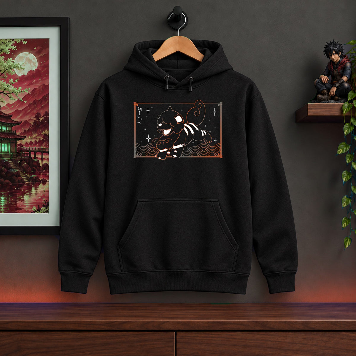 Growlithe Black Hoodie