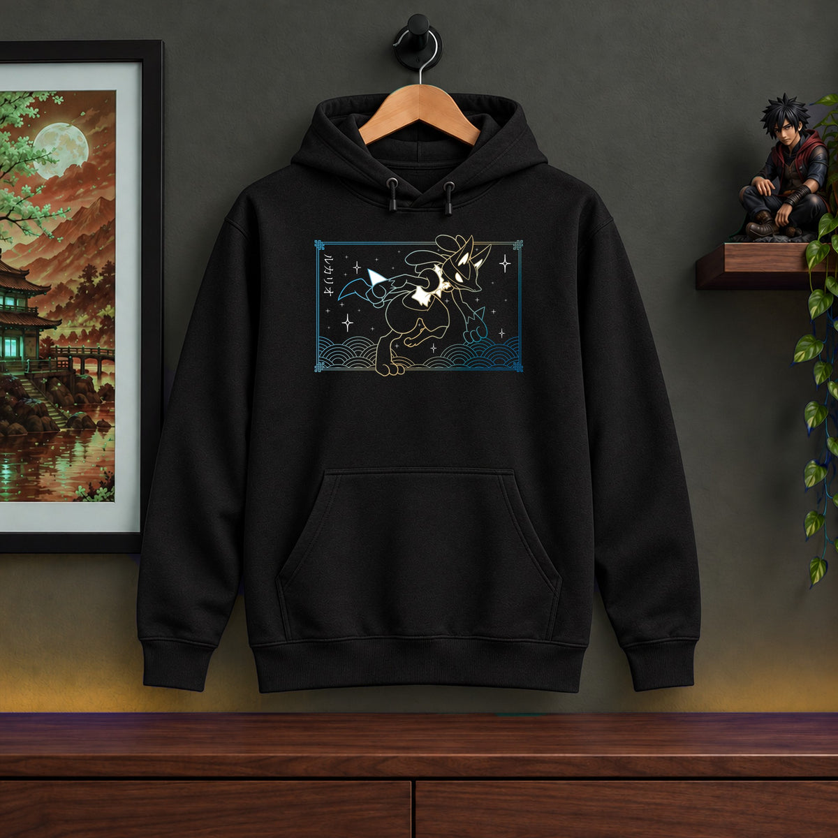 Lucario Black Hoodie