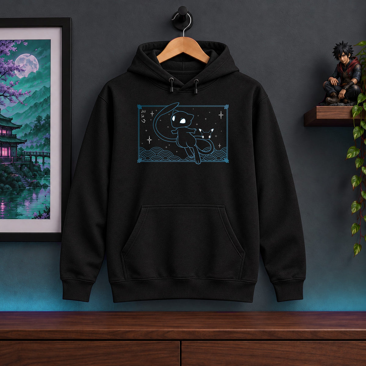 Mew Black Hoodie