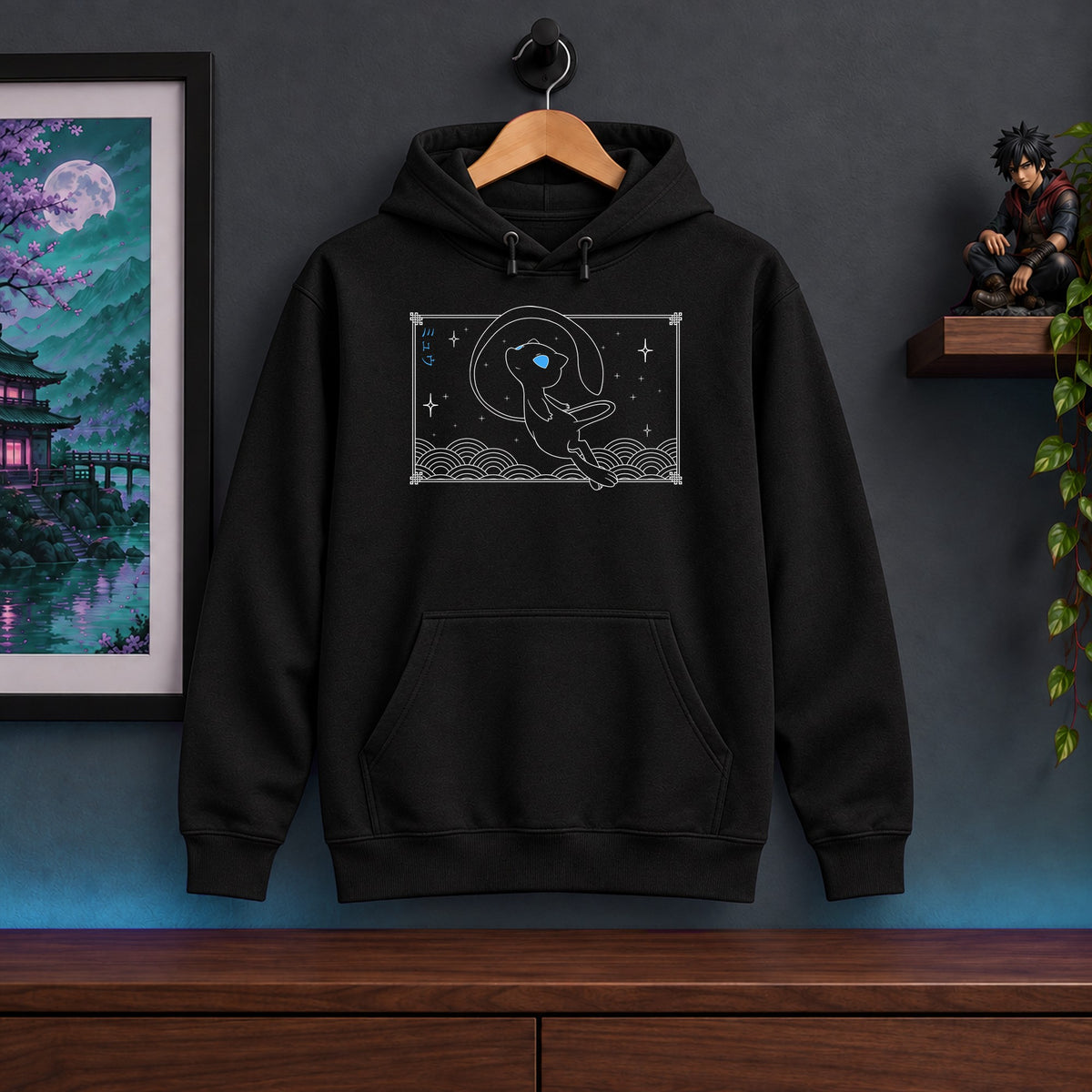 Mew Black Hoodie