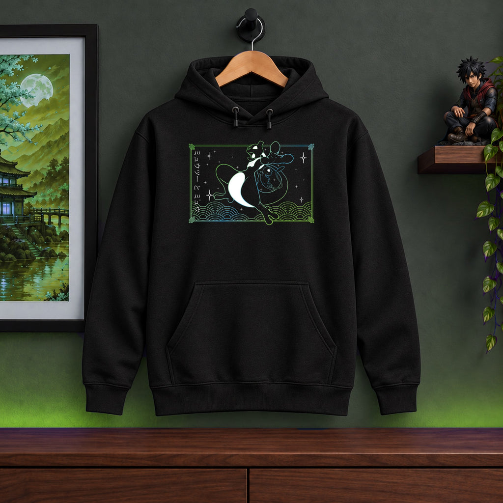 Mewtwo & Mew Black Hoodie